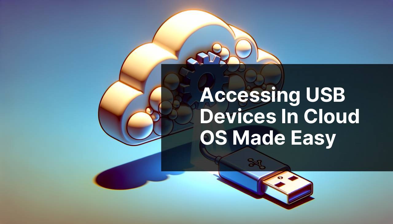 Accessing USB Devices in Cloud OS Made Easy