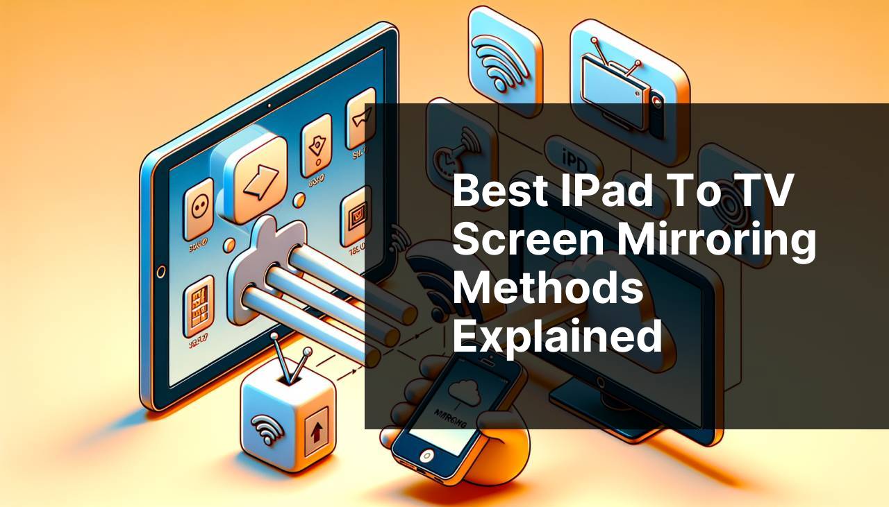 Best iPad to TV Screen Mirroring Methods Explained