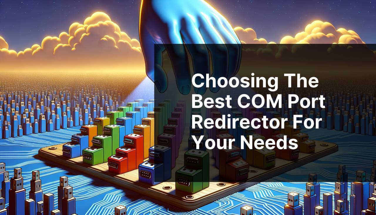 Choosing the Best COM Port Redirector for Your Needs