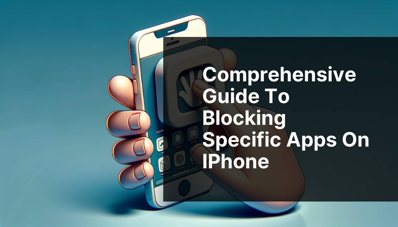 Comprehensive Guide to Blocking Specific Apps on iPhone