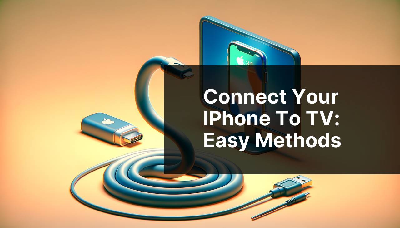 Connect Your iPhone to TV: Easy Methods