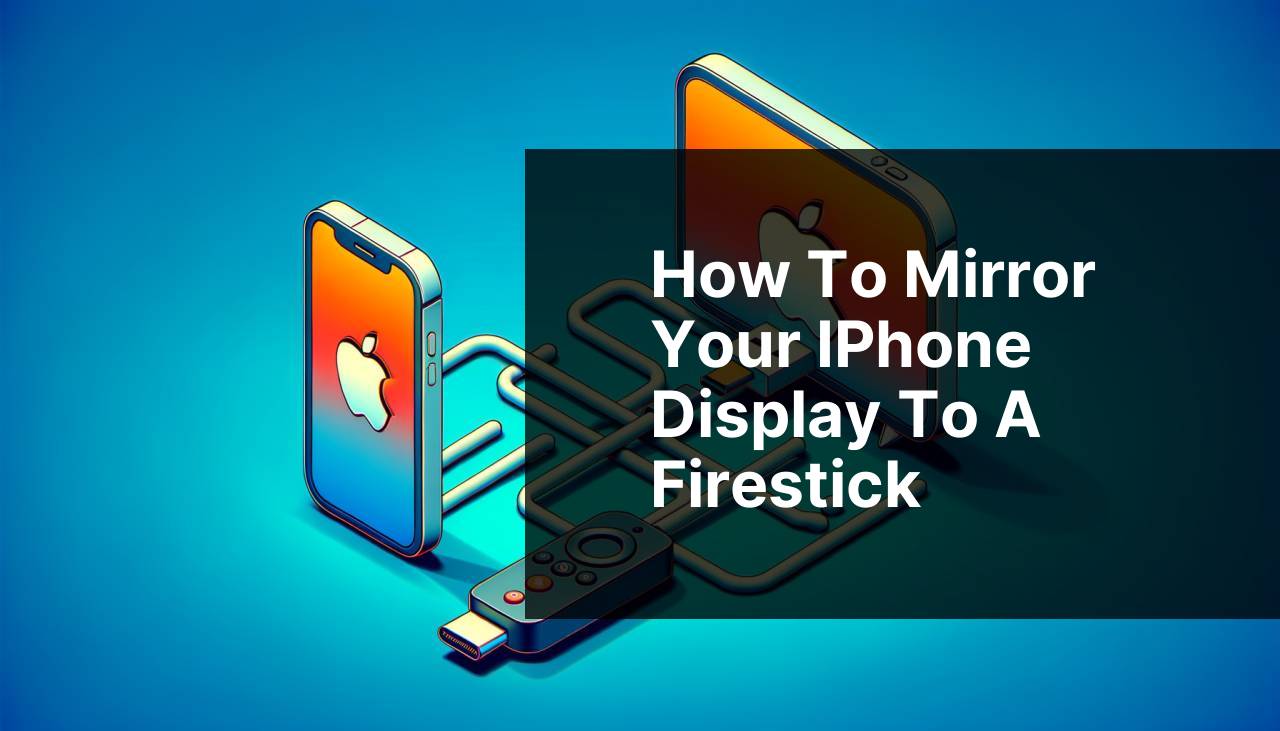How to Mirror Your iPhone Display to a Firestick