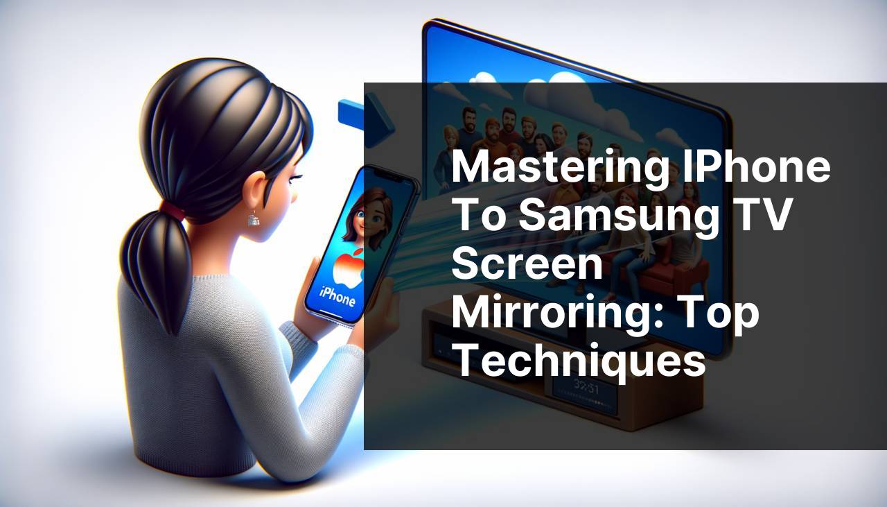 Mastering iPhone to Samsung TV Screen Mirroring: Top Techniques