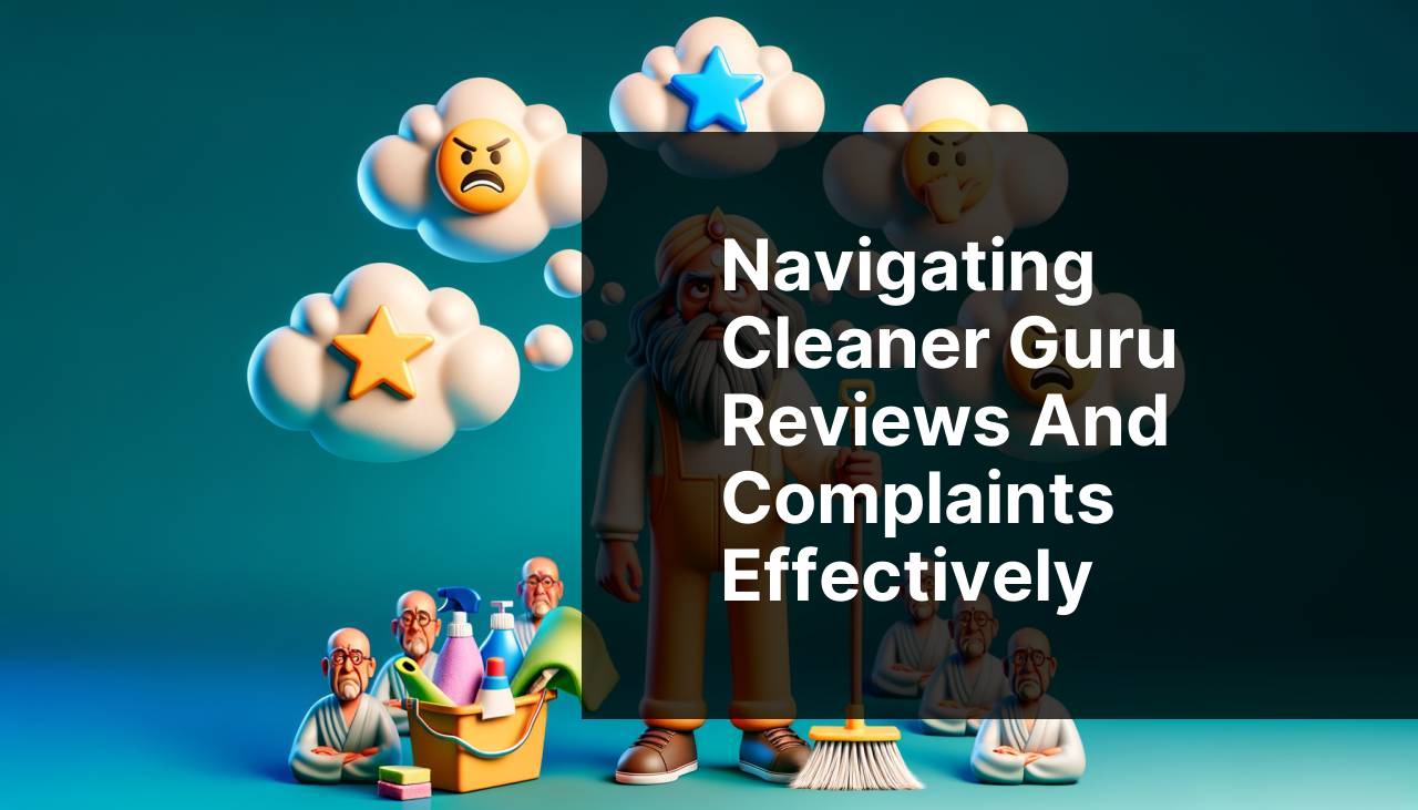 Navigating Cleaner Guru Reviews and Complaints Effectively