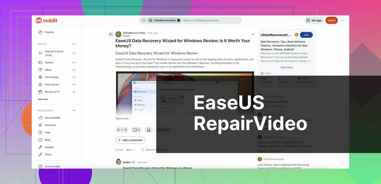 https://www.reddit.com/r/DataRecoveryHelp/comments/1d6irir/easeus_data_recovery_wizard_for_windows_review_is/ screenshot