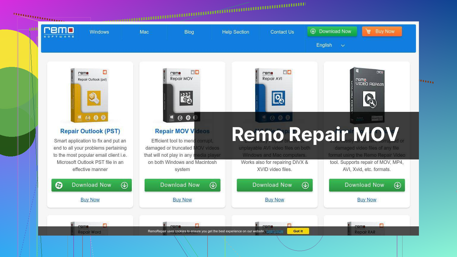 https://www.remorepair.com screenshot